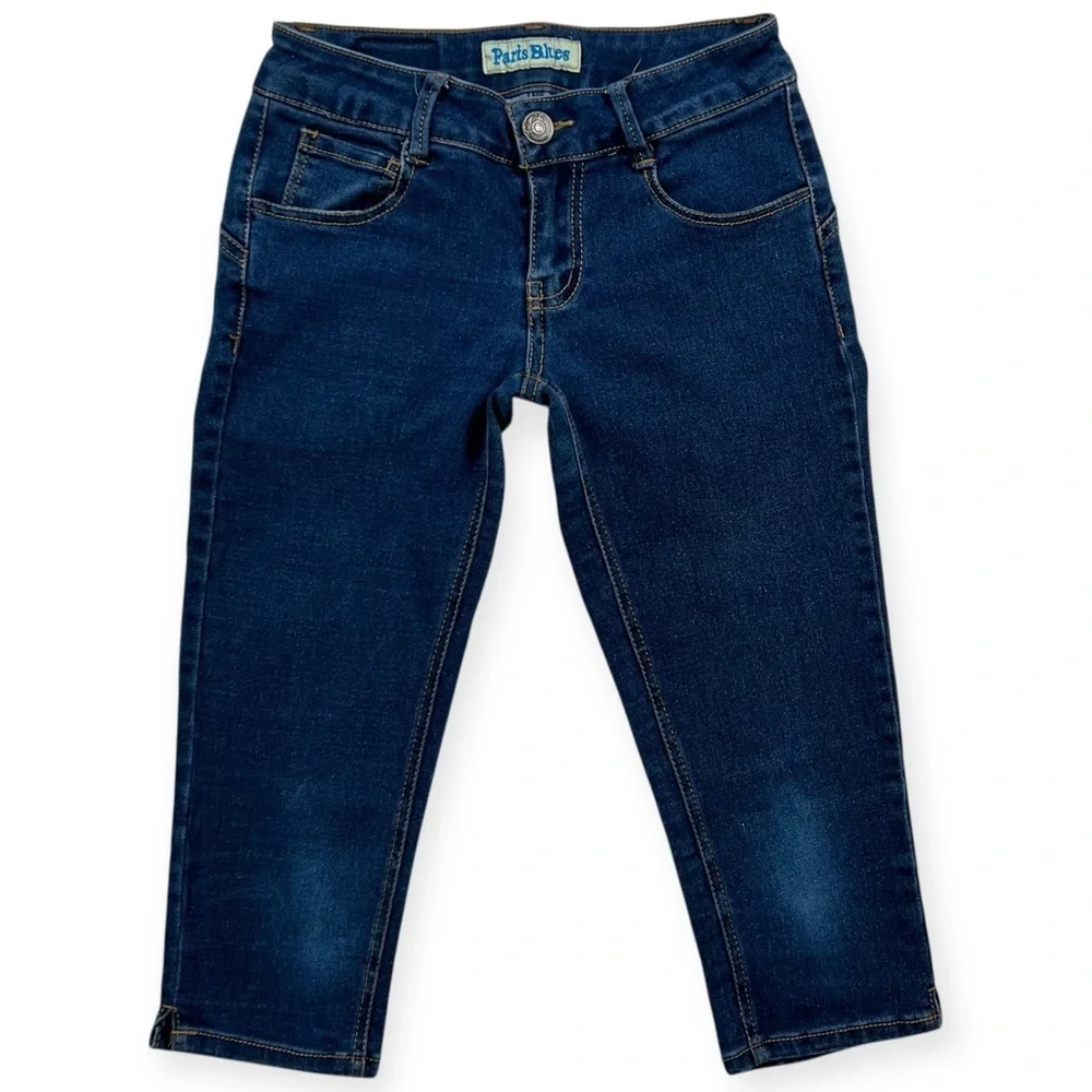 Y2K Paris Blues Jean Capris